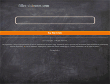 Tablet Screenshot of filles-vicieuses.com